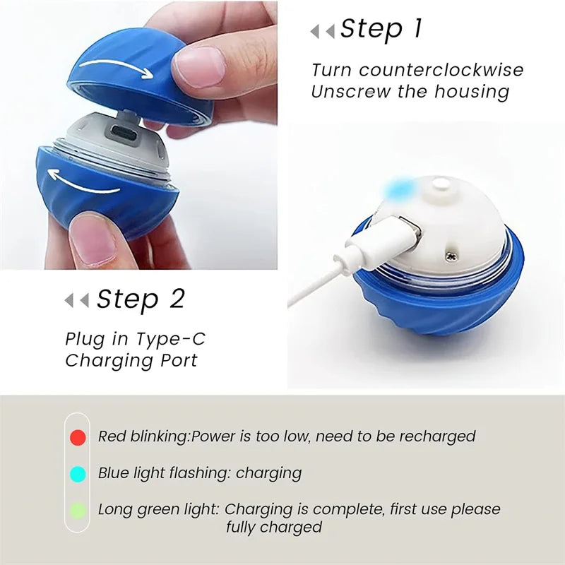 Dog Cat Interactive Moving Ball Toy