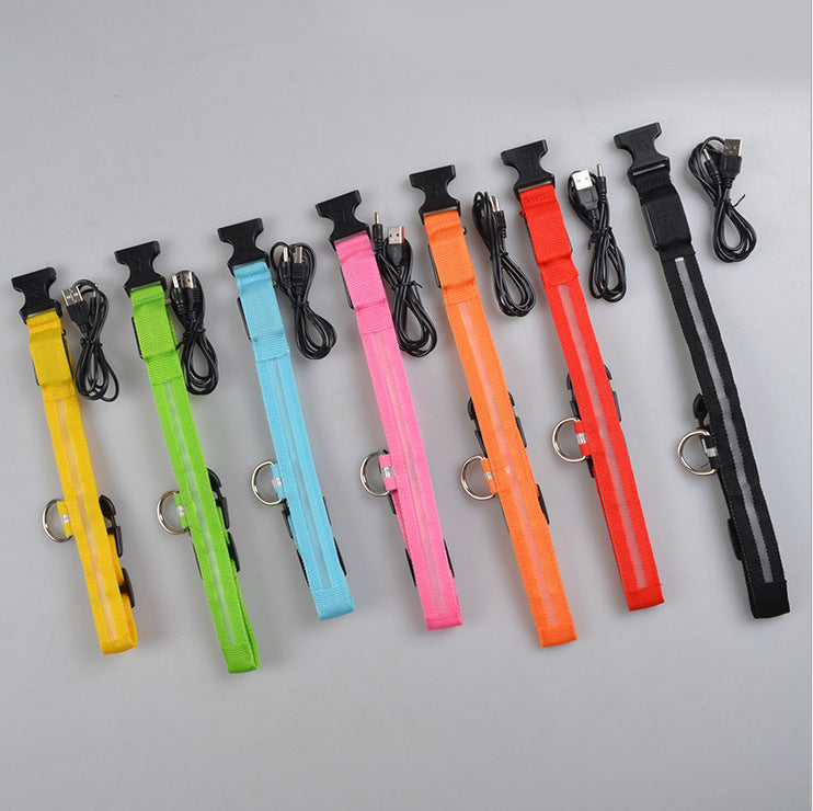 LED Pet Dog Luminous Collar Glow in Dark