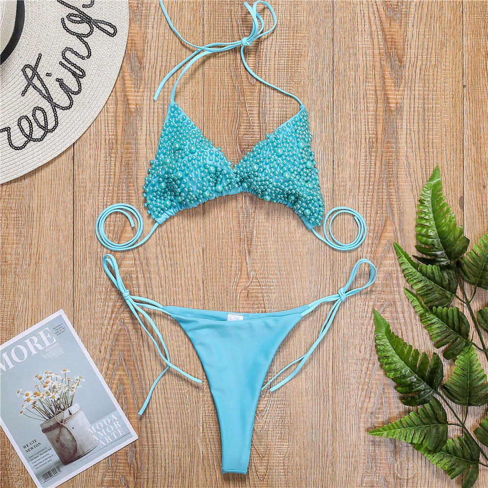 Halter Two Piece Bikini Beach Swimwear