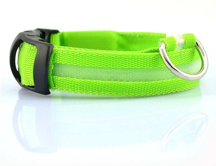 LED Pet Dog Luminous Collar Glow in Dark