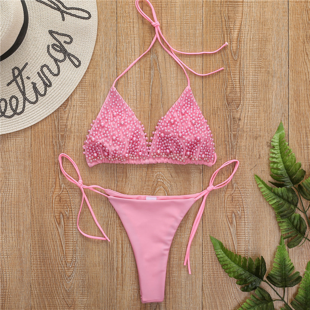 Halter Two Piece Bikini Beach Swimwear