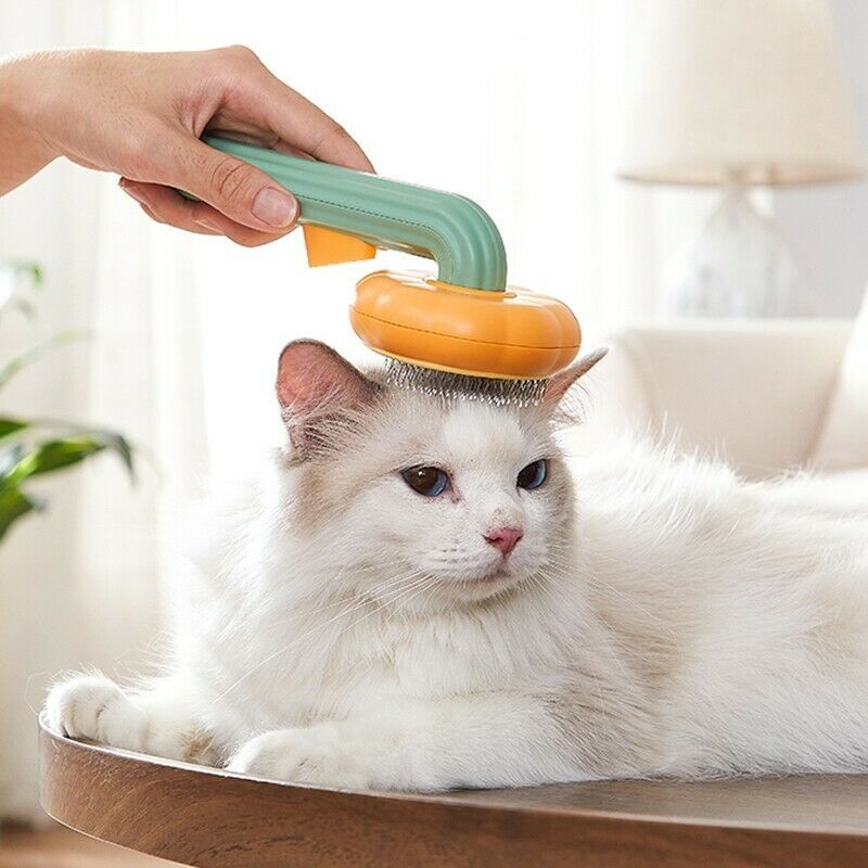 Pet Pumpkin Slicker Brush Cat Dog Grooming