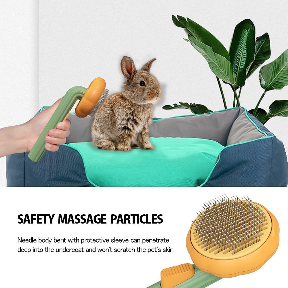 Pet Pumpkin Slicker Brush Cat Dog Grooming