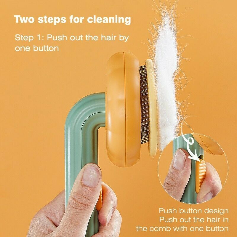 Pet Pumpkin Slicker Brush Cat Dog Grooming