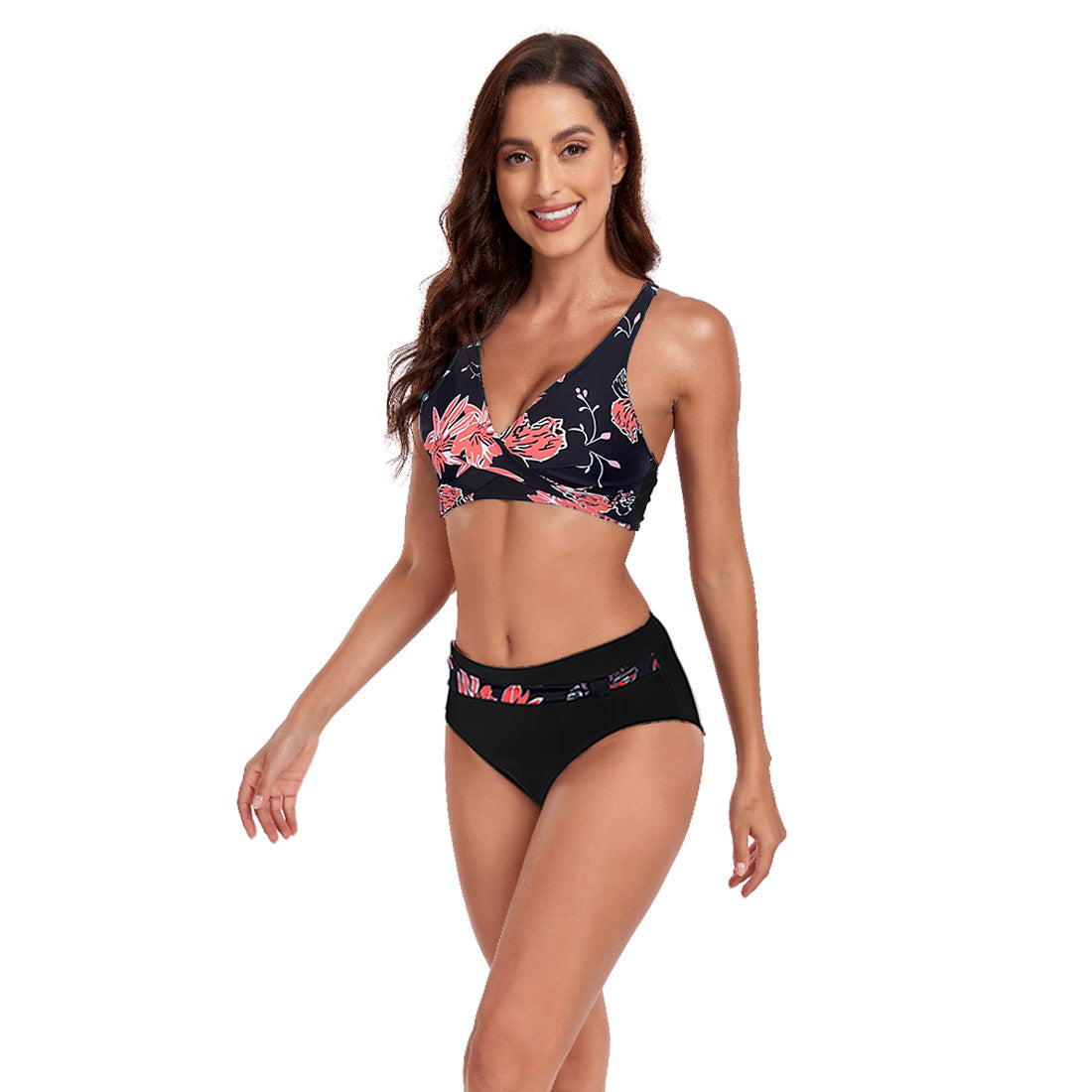 Beach Halter Bikini Split Swimsuit