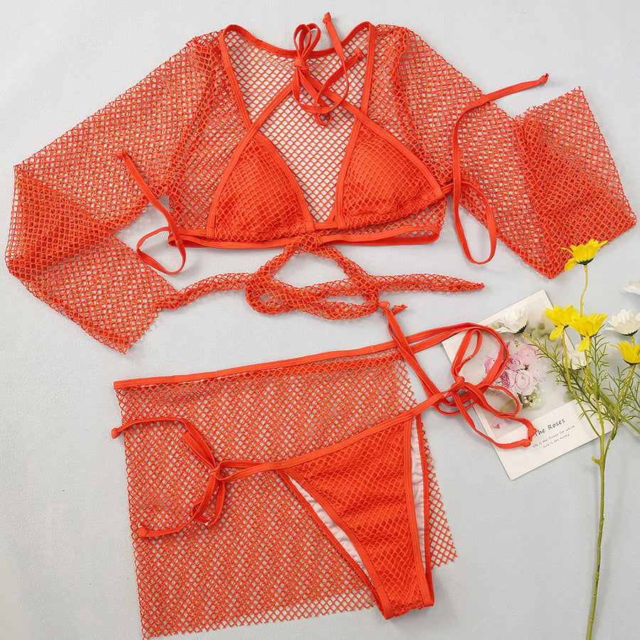 Women's Mesh Four-Piece Bikini