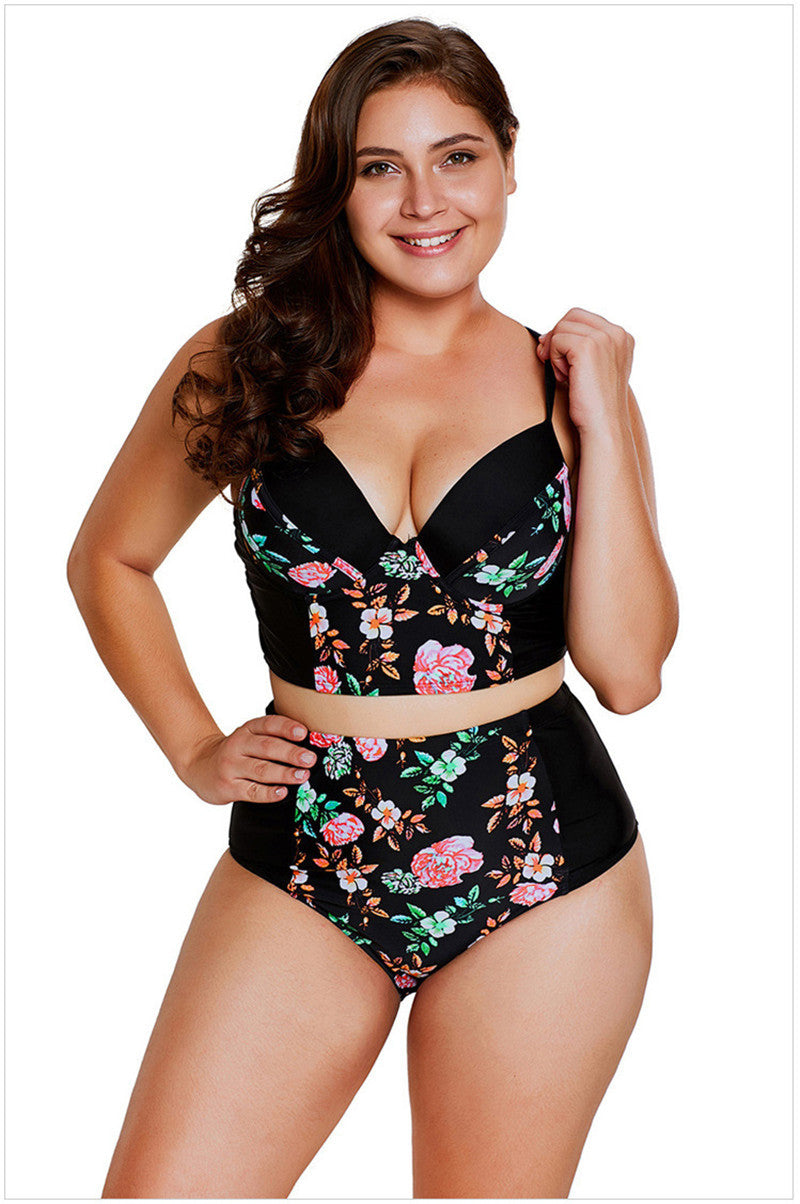 Plus Size Women's Beach Summer Bikini Set
