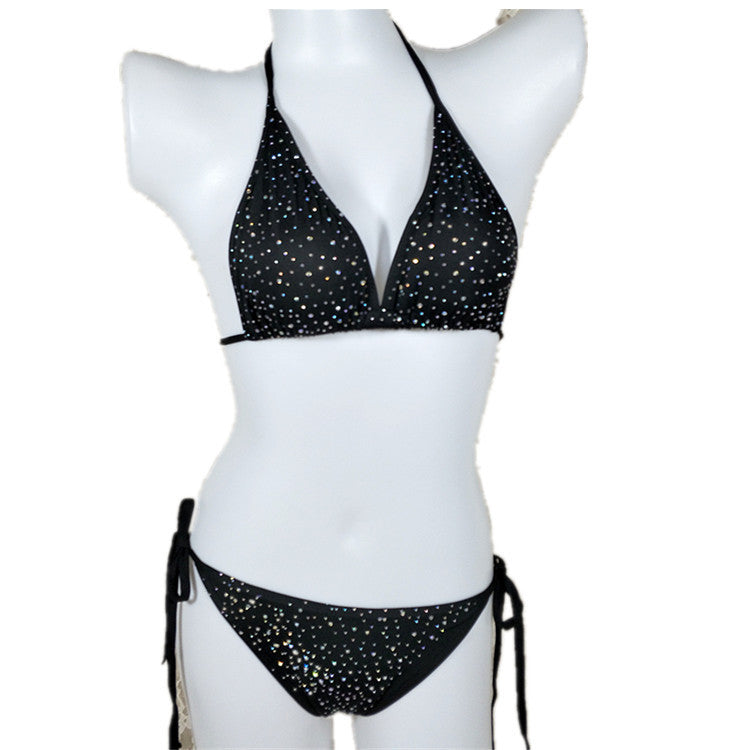 Women's Swimwear Drilling Split Bikini Set