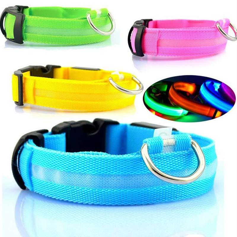 LED Pet Dog Luminous Collar Glow in Dark