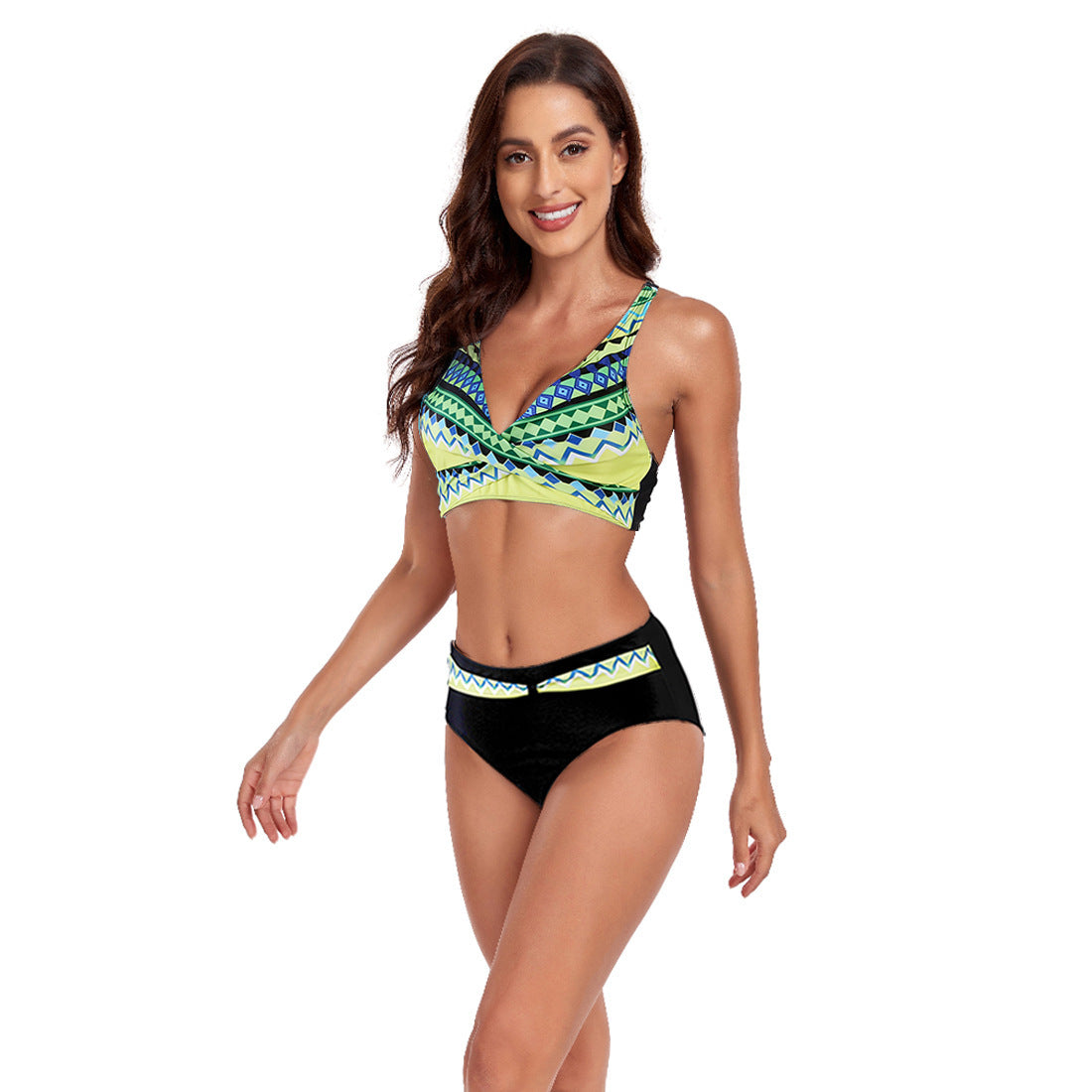 Beach Halter Bikini Split Swimsuit