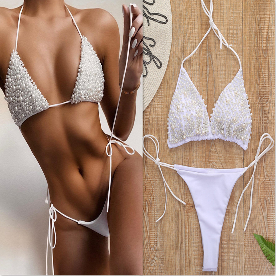Halter Two Piece Bikini Beach Swimwear