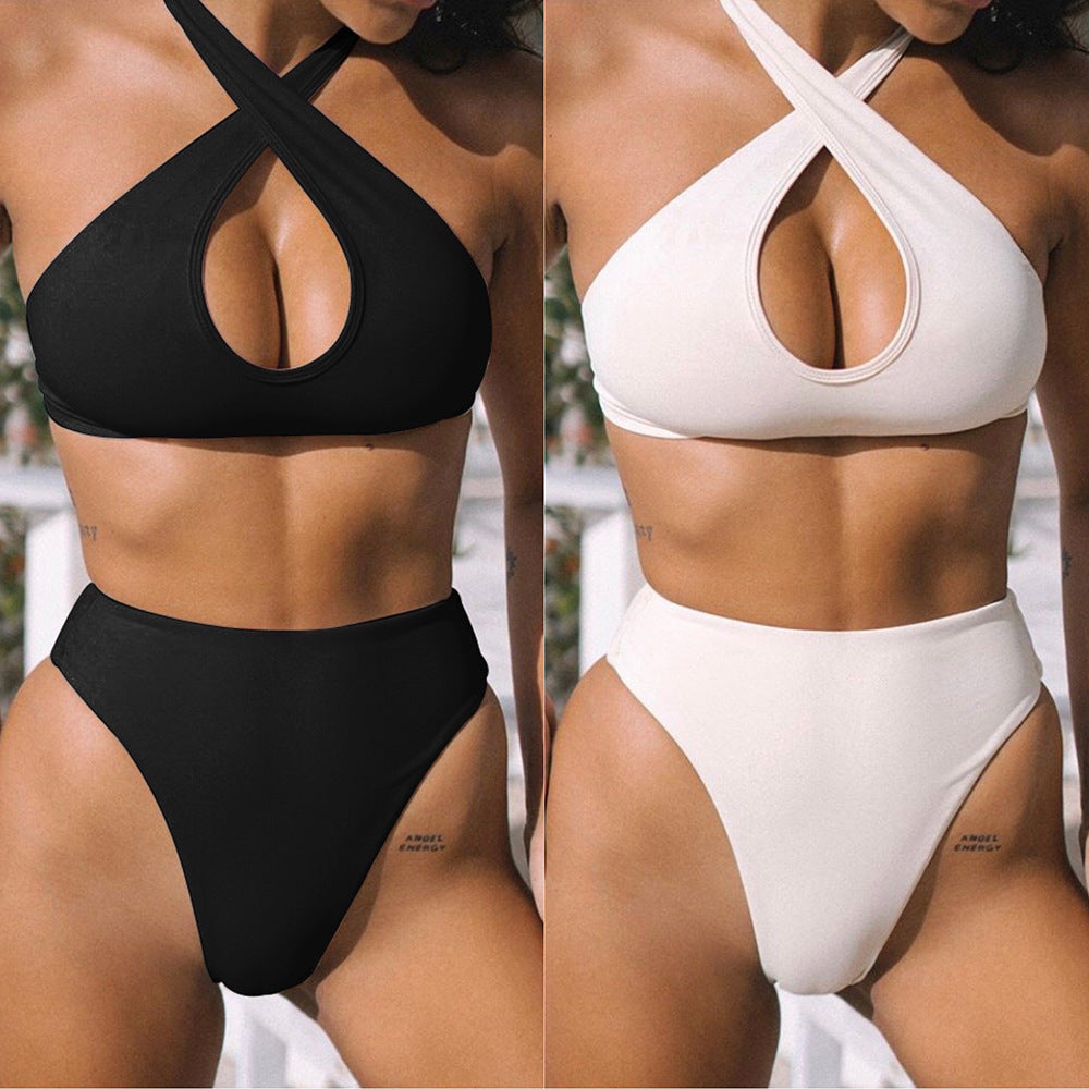 Women's Criss Cross Halter Bikini