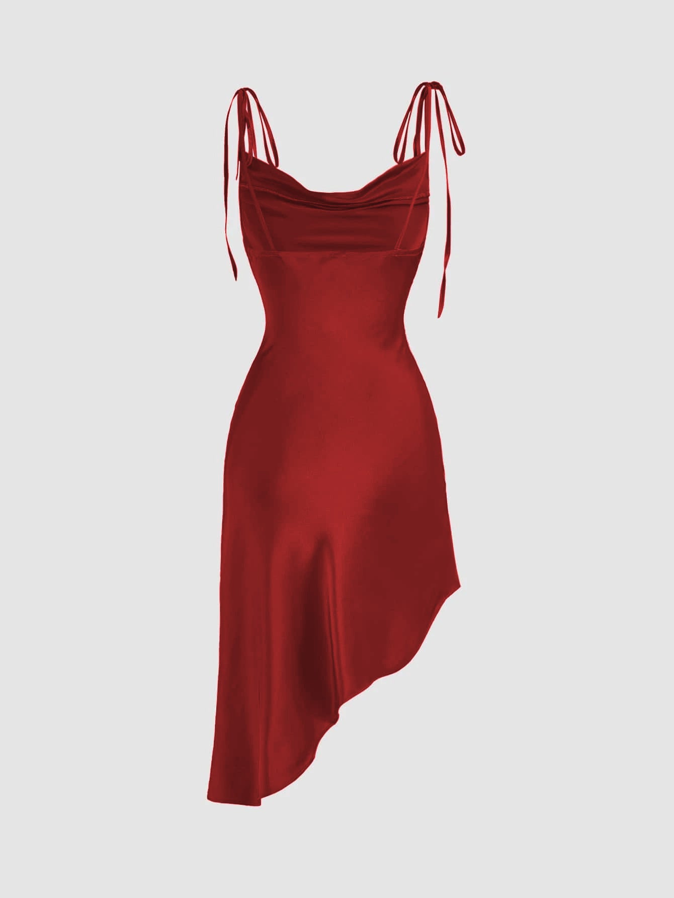 Fashion Suspenders Satin Dress Women