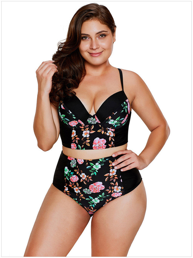Plus Size Women's Beach Summer Bikini Set