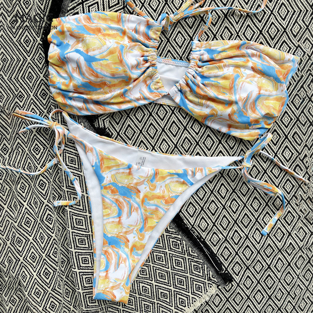 Women's Sexy Split Floral Bikini