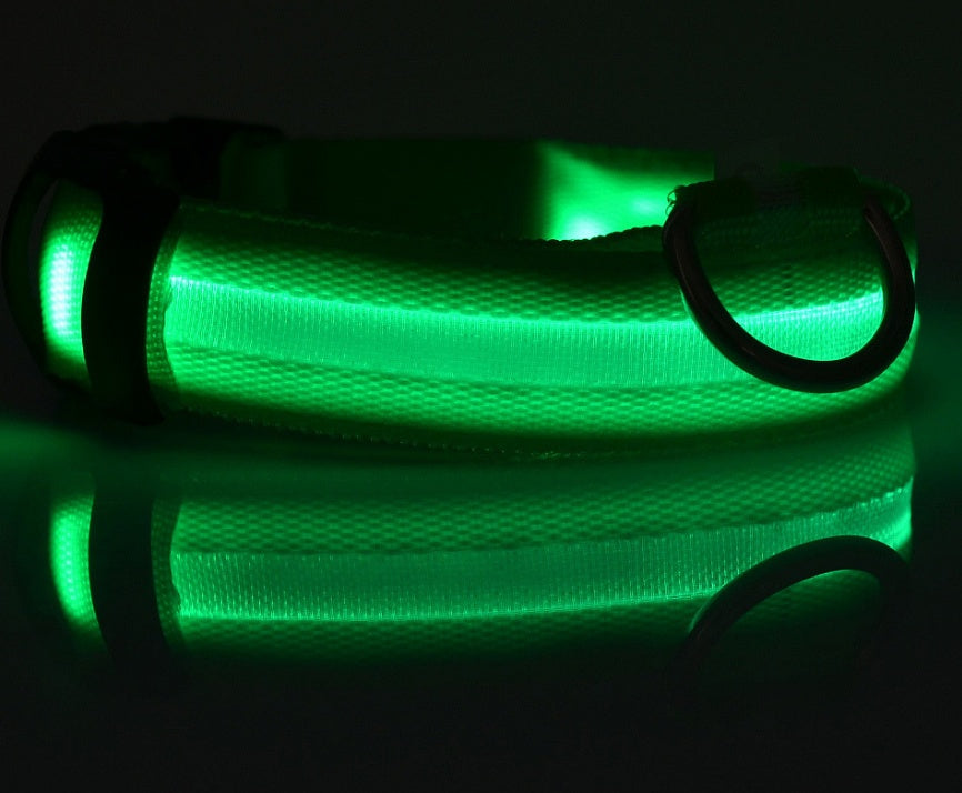 LED Pet Dog Luminous Collar Glow in Dark