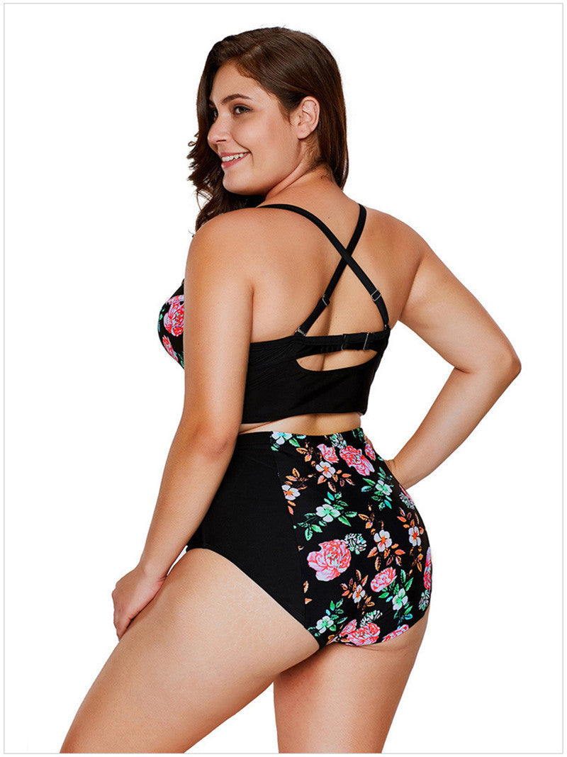 Plus Size Women's Beach Summer Bikini Set