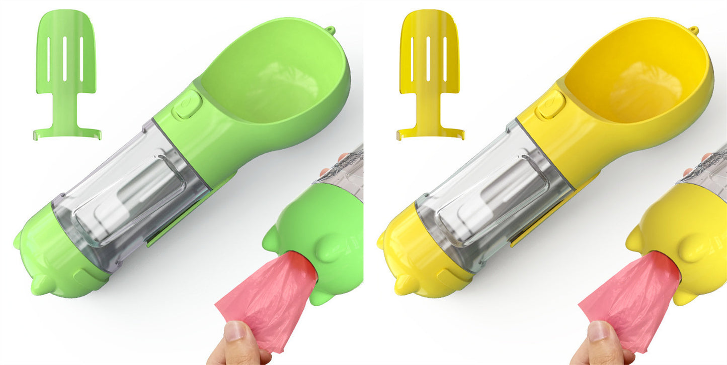 Dog Water Bottle Feeder Bowl Garbage Bag Storage