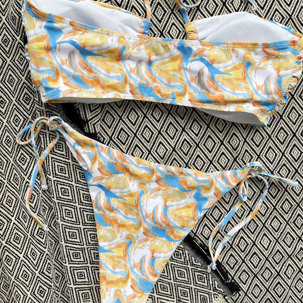 Women's Sexy Split Floral Bikini
