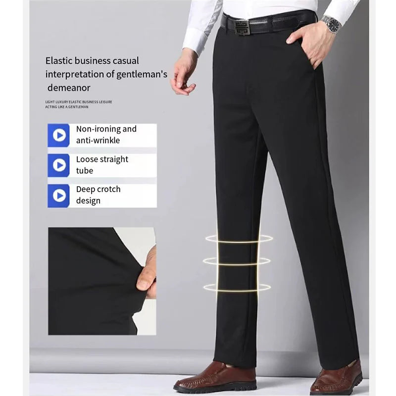 Men's Summer Slim Fit Business Casual Pants