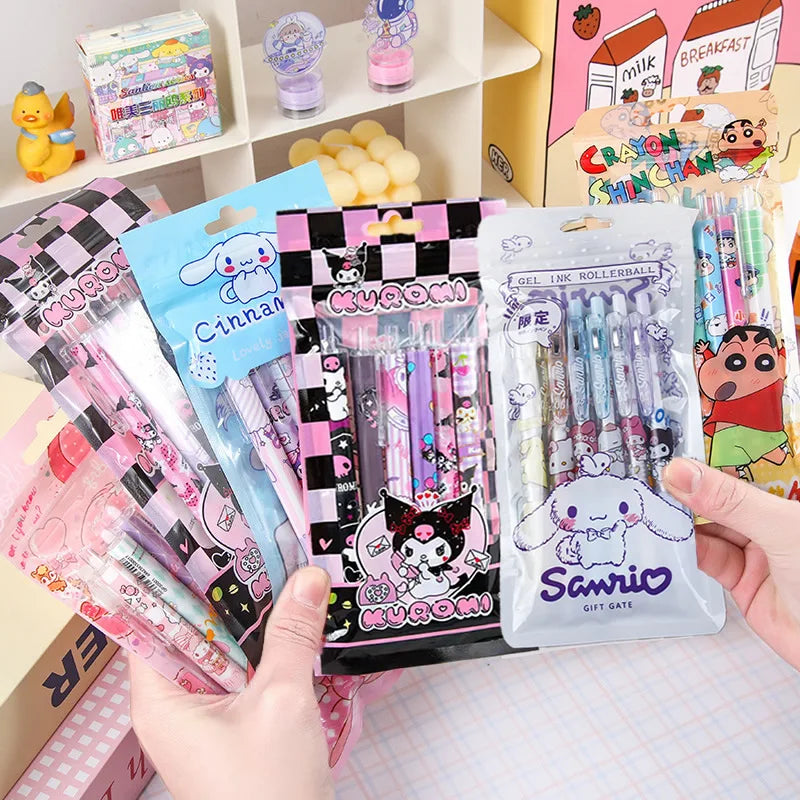 6Pcs Sanrio Hello Kitty Gel Pens