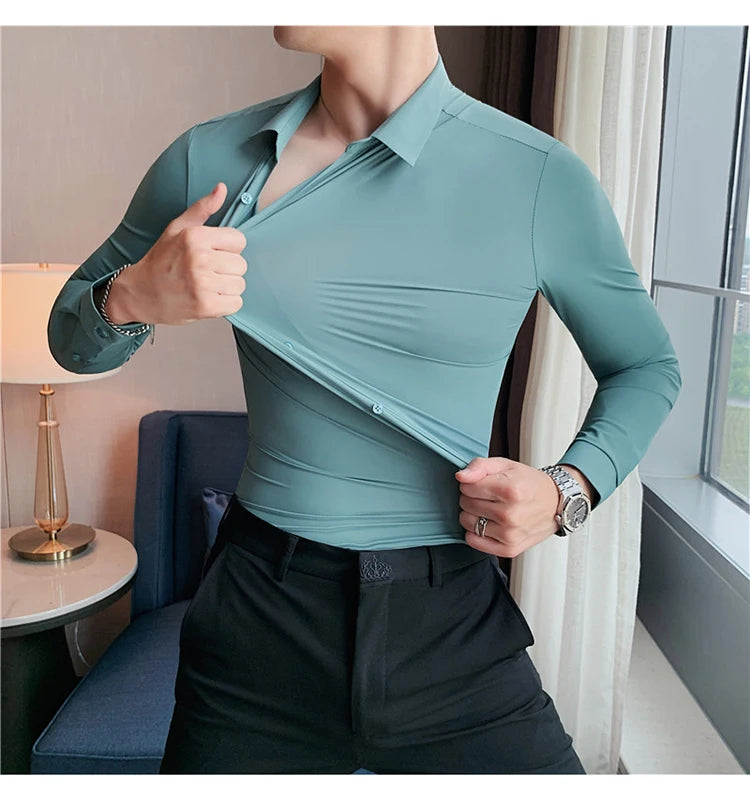 High Stretch Seamless Long Sleeve Shirt