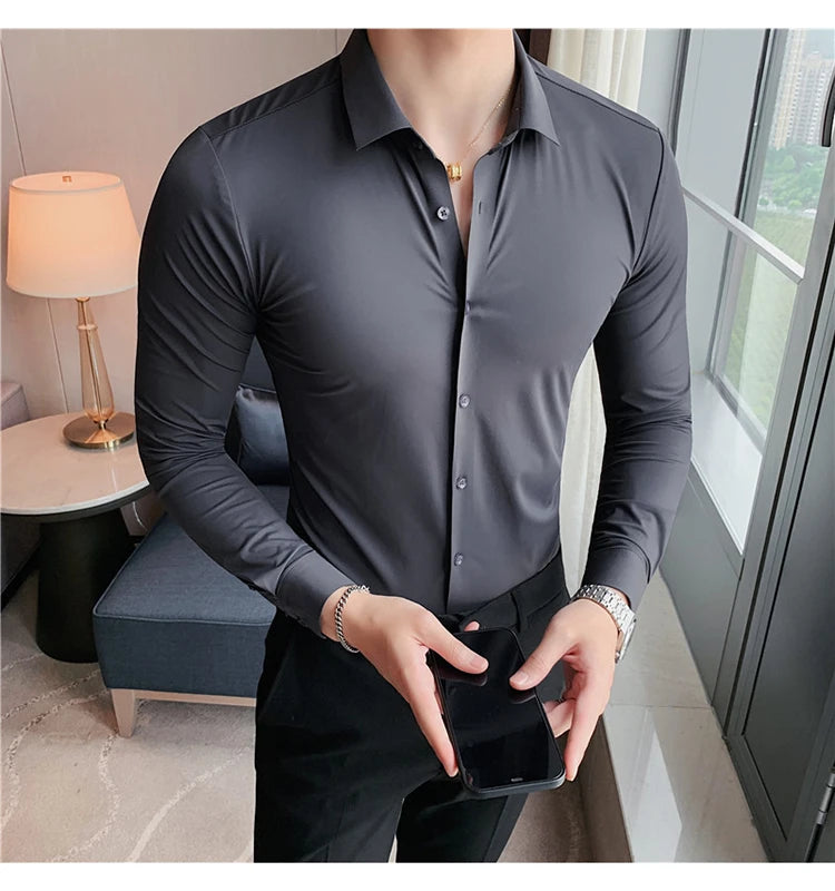 High Stretch Seamless Long Sleeve Shirt