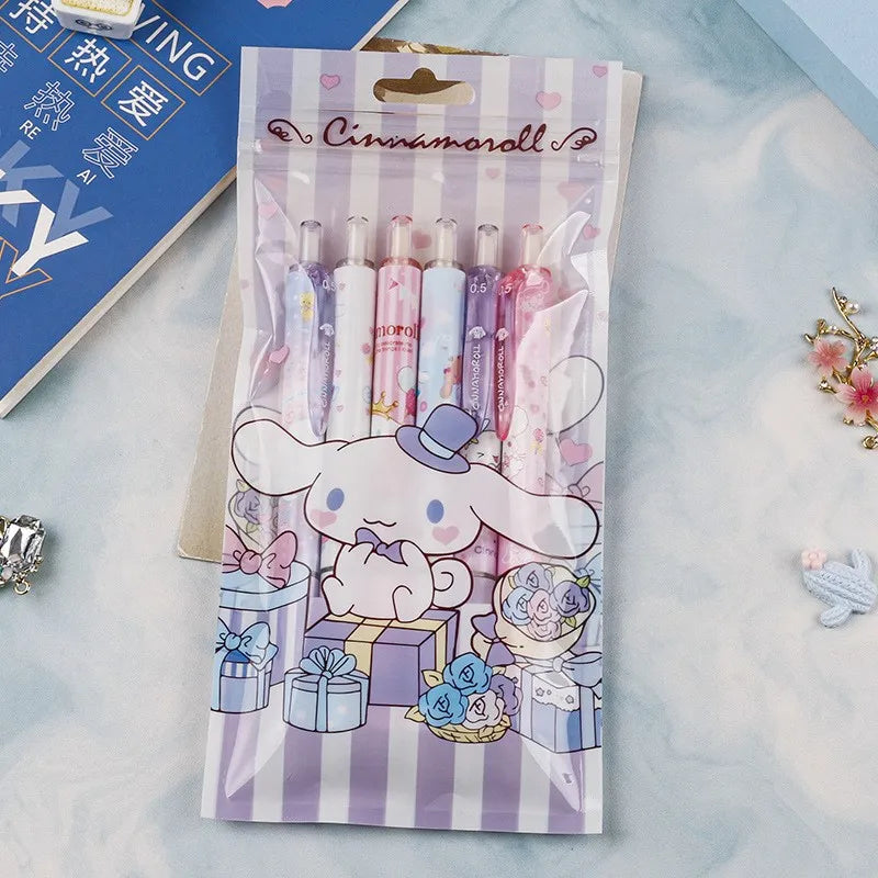 6Pcs Sanrio Hello Kitty Gel Pens