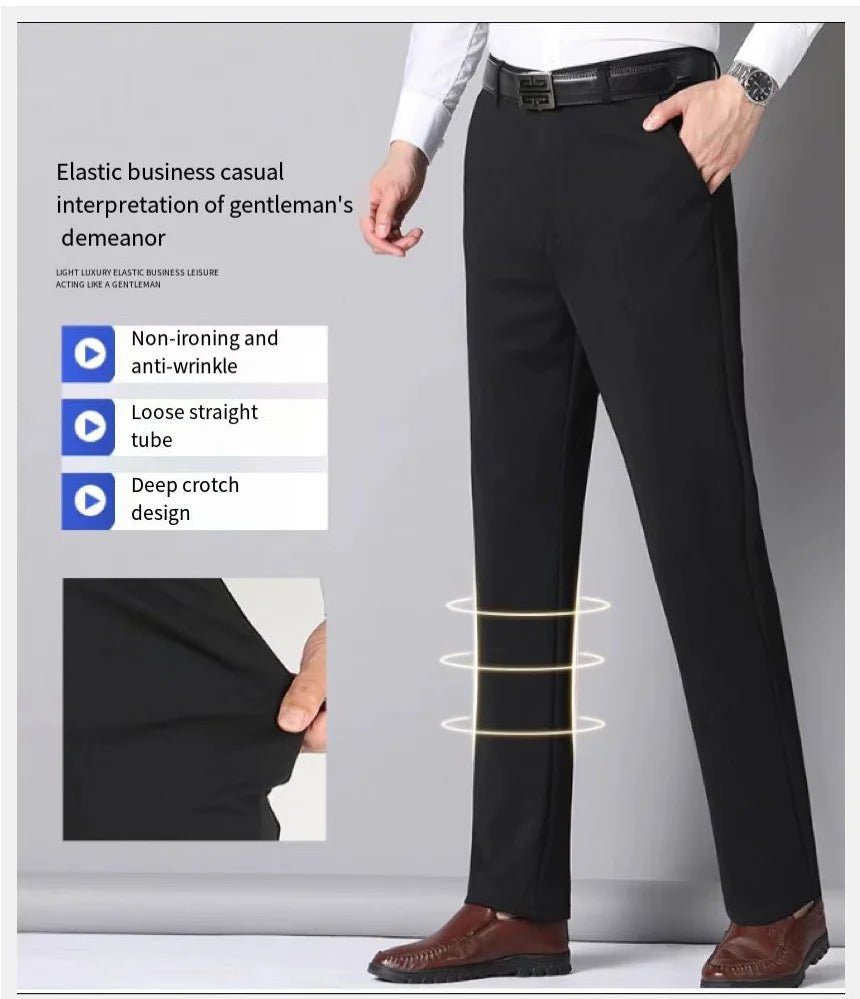 Men's Summer Slim Fit Business Casual Pants