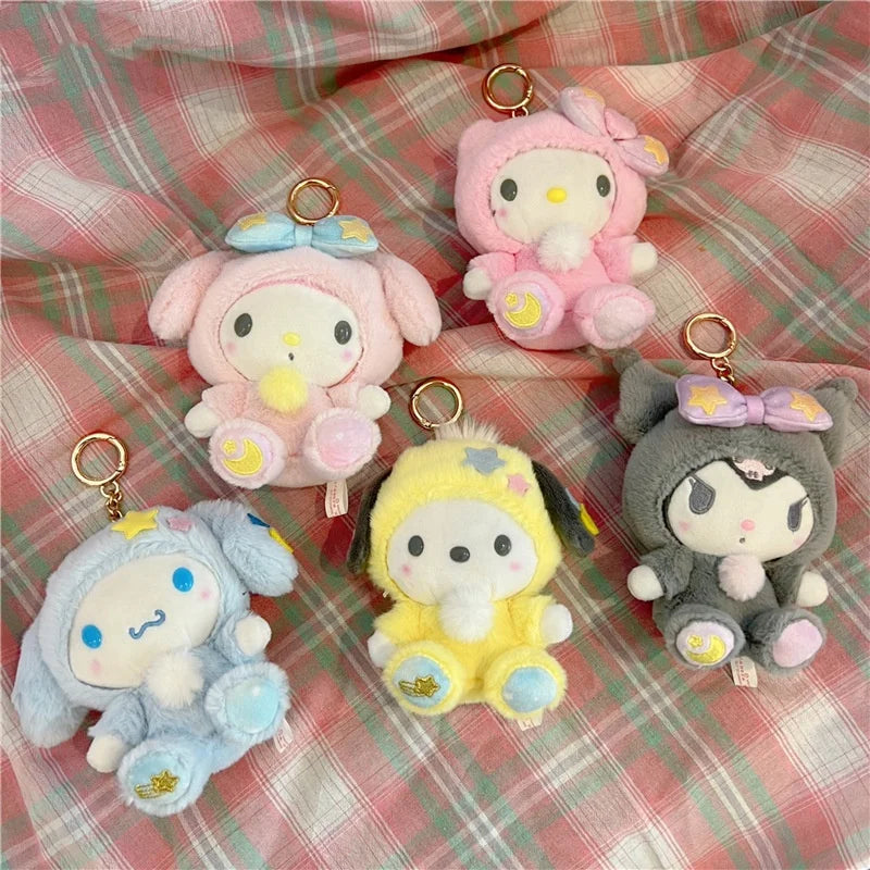 Sanrio Hello Kitty & Kuromi Plush Keychain
