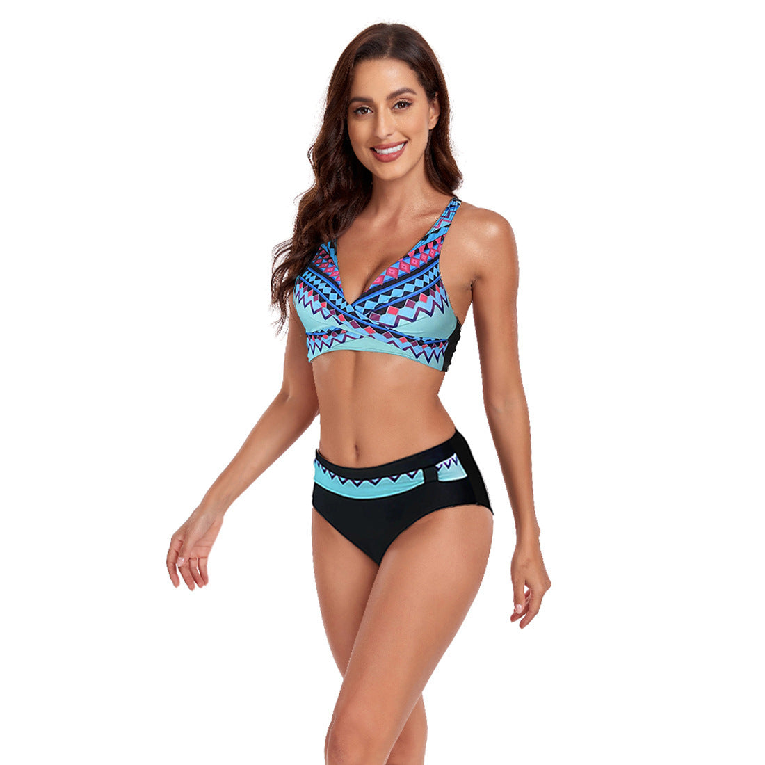 Beach Halter Bikini Split Swimsuit