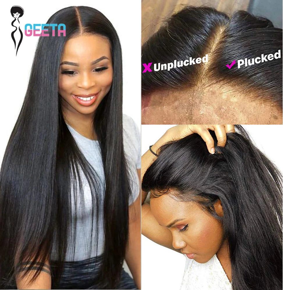 Lace Frontal Wig 13x6 Human Hair 30 Inch
