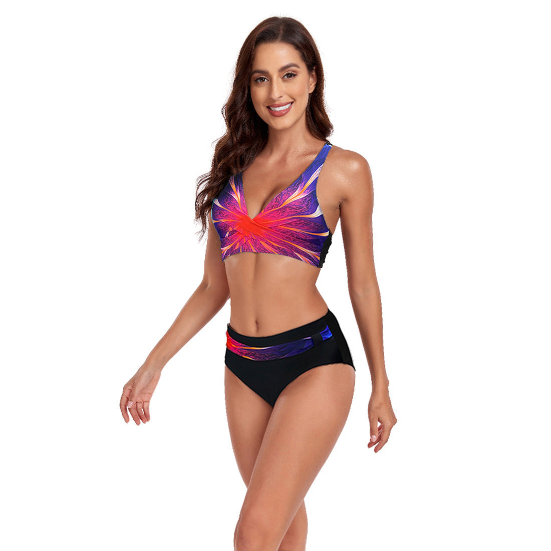 Beach Halter Bikini Split Swimsuit