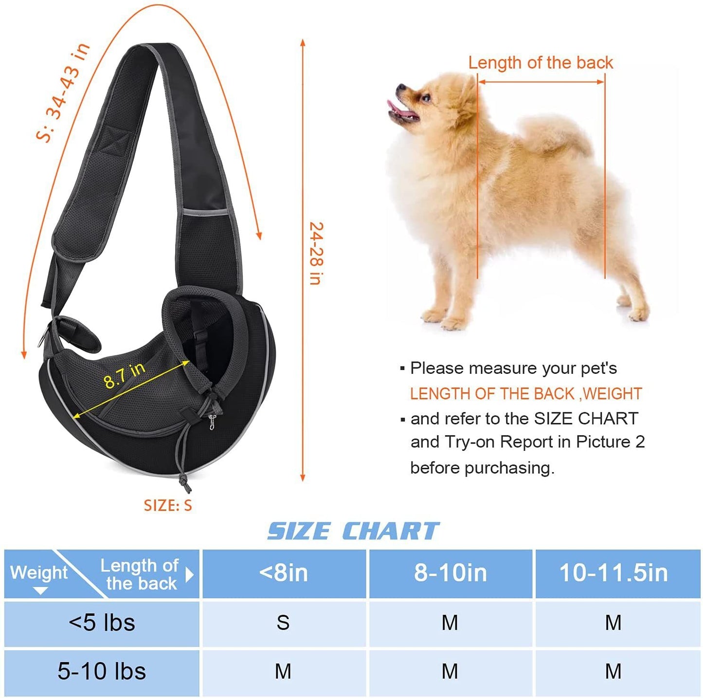 Dog Carrying Pets Crossbody Bag