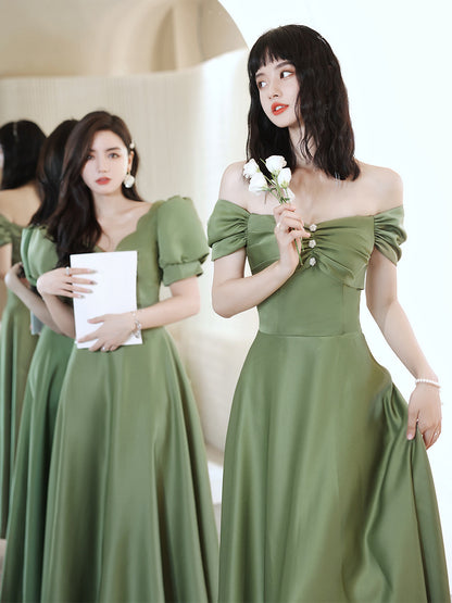 Avocado Green Sisters Group Dress