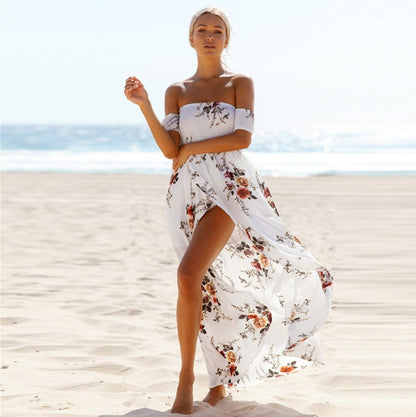 Off shoulder beach summer dresses