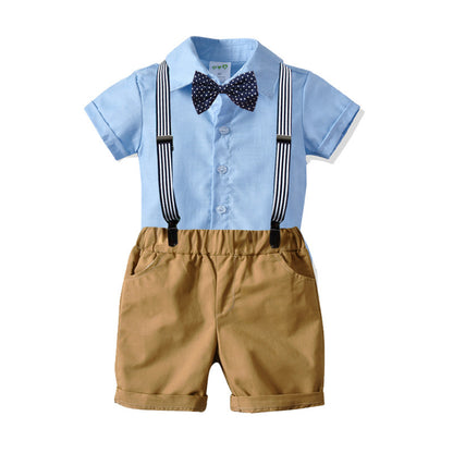 Boys bow tie dress suit shirt suit