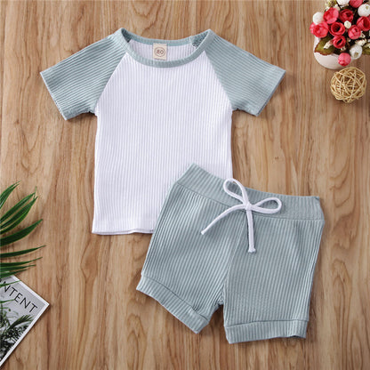 Shirt Shorts 2pcs Boys Clothing