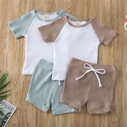 Shirt Shorts 2pcs Boys Clothing