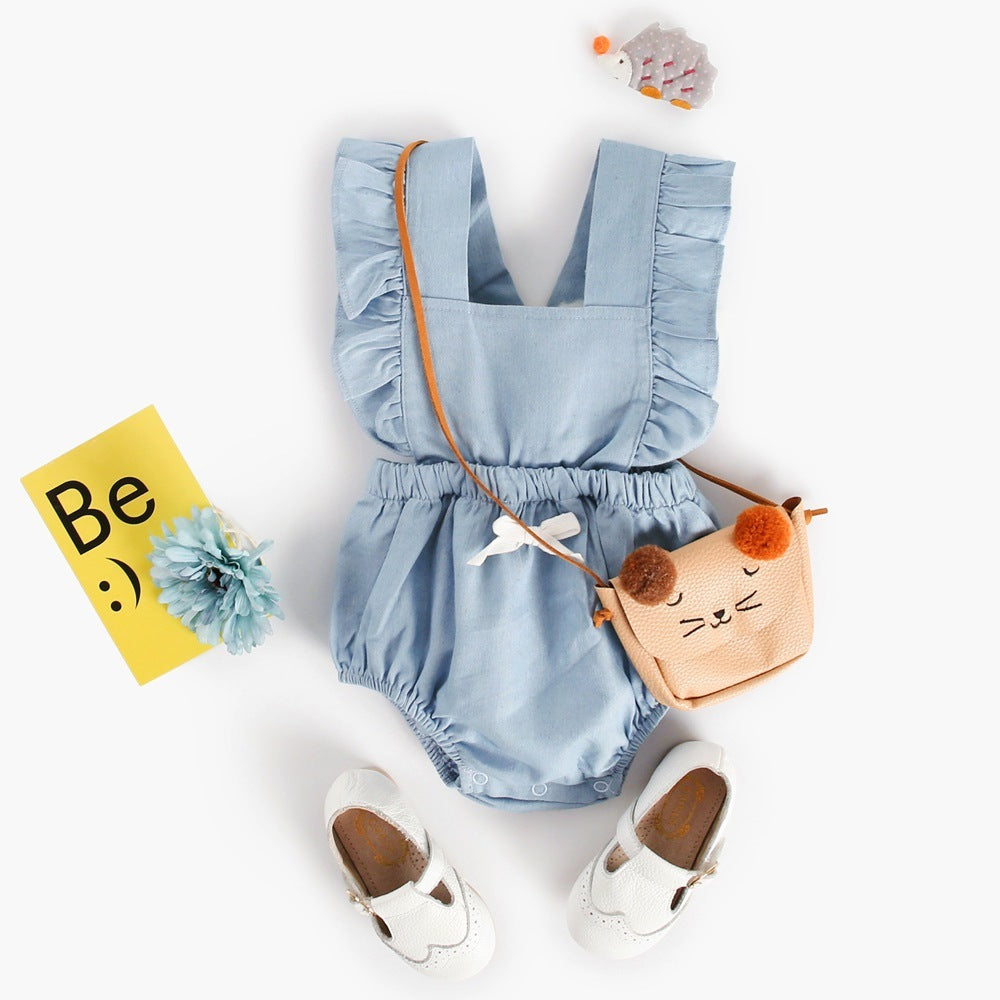 Denim Baby One-piece Bodysuits