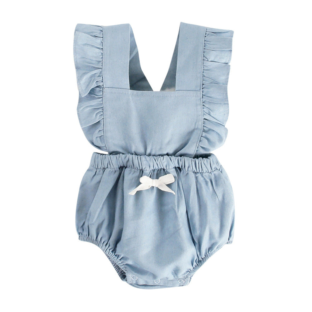 Denim Baby One-piece Bodysuits