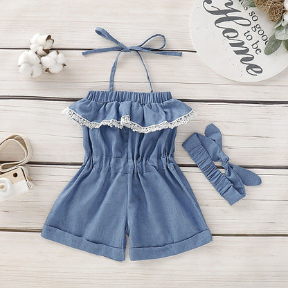 Jumpsuit Set with Headband