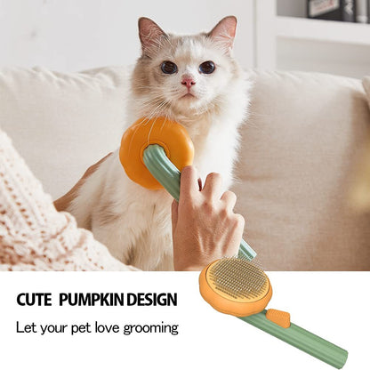 Pet Pumpkin Slicker Brush Cat Dog Grooming