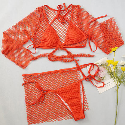 Women's Mesh Four-Piece Bikini