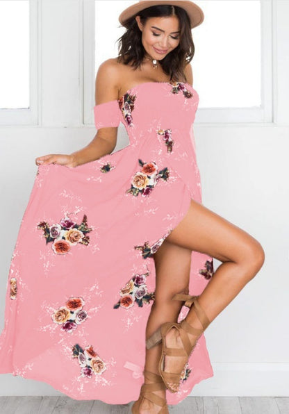 Off shoulder beach summer dresses