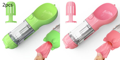 Dog Water Bottle Feeder Bowl Garbage Bag Storage