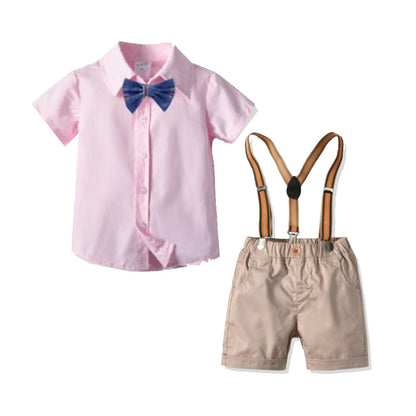 Boys bow tie dress suit shirt suit