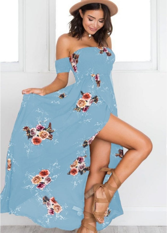 Off shoulder beach summer dresses