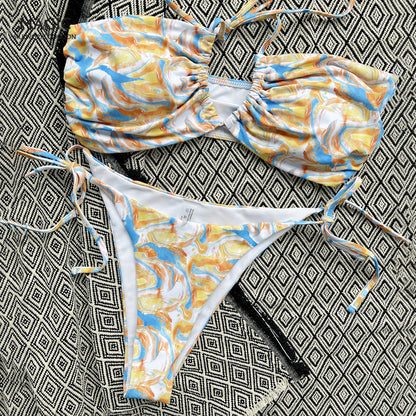 Women's Sexy Split Floral Bikini