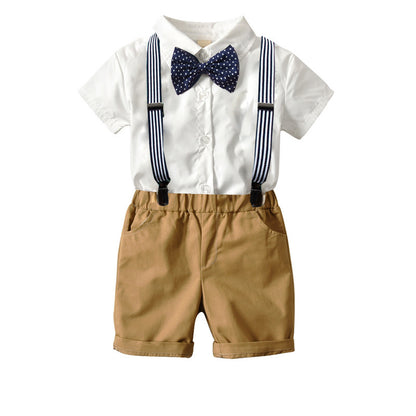 Boys bow tie dress suit shirt suit